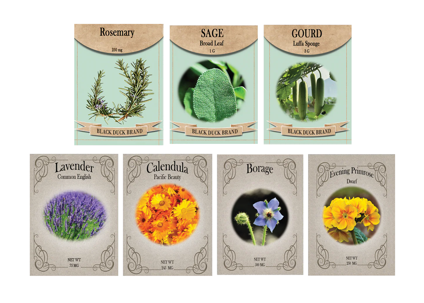 Pre-Made Combination Vegetable, Flower, and Herb Sets